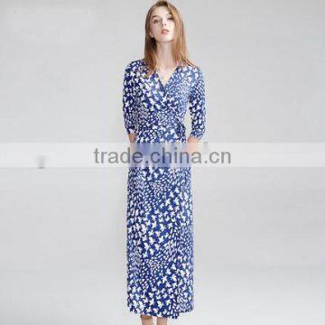 Z&M Women's 2017 New Fashion Dress Silk Dress Dress Dress photo-5