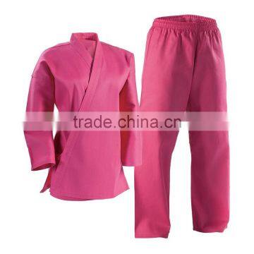 High quality pink cotton karate uniforms