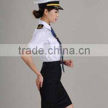 Customize High Quality Elegant Perfect Fit Skirt Suits and Pants Suits Uniforms for Airline Stewardess photo-3