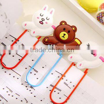 Planner Clip Nimal Shape Silica Gel Paper Clip Customizable Cartoon Clip photo-6