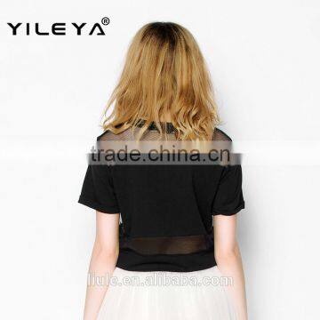 Latest Lovely t Shirt Designed Cotton Young Ladies Latest Blouses Designs photo-2