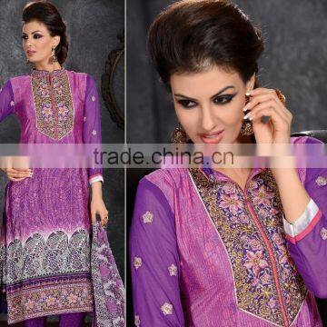 Glamour Beauty Designer Semi Stitch Salwar Kameez Collections photo-3
