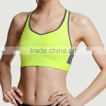 Dri fit women racerback sports bra gym sports wear spandex crop top 2016