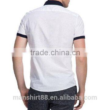 2017 New Design Custom Slim Fit Short Sleeve Shirts photo-2