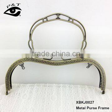 Silver High Quality Antique M Shape Purse Frame Metal Purse Frame With Handle photo-2