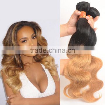 Better Than Qingdao Hair Factory New Stock Two Three Tone 7A Grade 100% Human Ombre Hair Braiding Hair