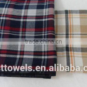Scottish grid cotton towel