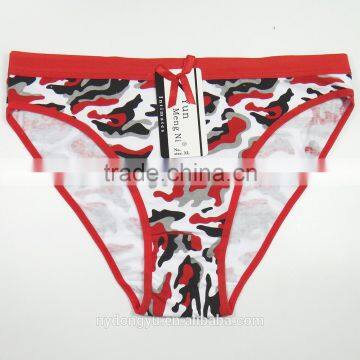 red white geo cotton brief panties/yje wholesale plus size sexy cotton breathable underwea panties/mulit color