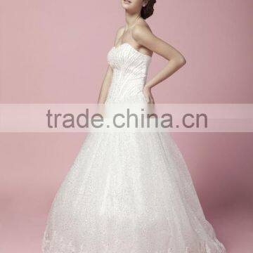 Sweetheart Mermaid Lace Mermaid Color Off-the-shoulder Wedding Dress Bridal for Bride V-neck Bridal Dress 2017 AS280 photo-4