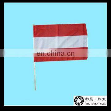 Hand Holding Flag , Wooden Flag Pole Hand Flag
