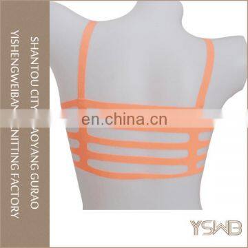 French Style Running Trainning Polyester Fitness Sport Bra With Breathable photo-2