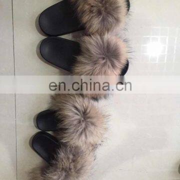 Fashionable Soft And Comfy Fluffy Furry Fur Slide Sandal for Children Kids photo-5