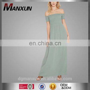 2016 Pictures Of Latest Gowns Designs Strapless Smocked Maxi Dress Wholesale Uk Dresses For Women