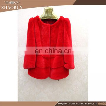 Best Quality Import Mink Fur Coat Jacket Red Mink Fur Coat Jacket Overcoat