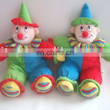 stuffed plush clown soft toy