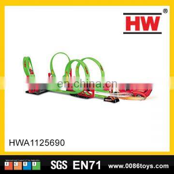 New product plastic toy track set the pull back rail car