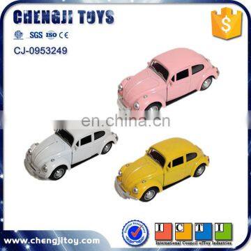 3 Colors diecast alloy metal vehical wholesale kids funny mini toy car