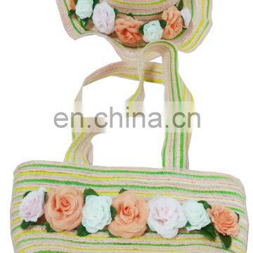 summer girl hat and bag set for wholesale