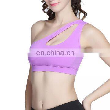 Purple Padding Sleeveless Sports Bra Custom Gym Sport Wear Fitness in Thailand photo-3