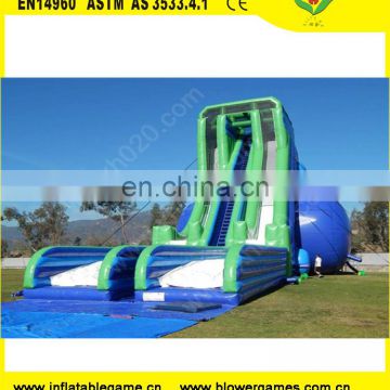 51ft tall Giant Inflatable dual lane Skyscraper water slide for Events