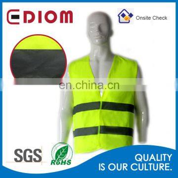 Wholesale custom high visibility fluorescent reflective safety security vest