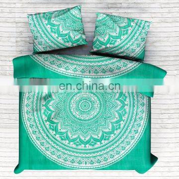 Indian Beautiful Ombre Mandala Duvet Cover Set Quilt Cover Comfoter Set Doona Cover Duvet Cover With Pillow Cover