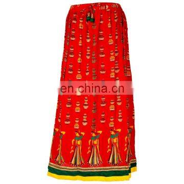 GUJRI PRINT PANEL LONG SKIRT 2016 LATEST PATTERN