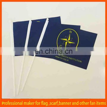 paper hand held flag for advertising