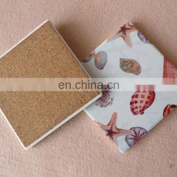 DIY Sublimation Ceramic Serving Set Coaster, Cork Coaster Backing photo-2