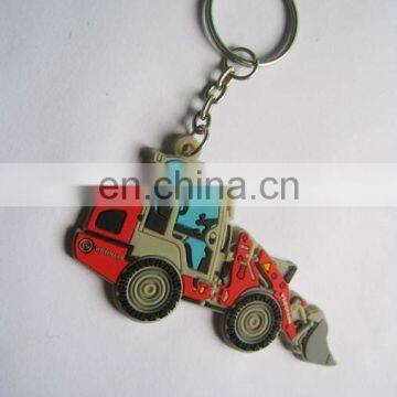 Customize car shape rubber keychain