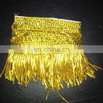 2" Gold Bullion Fringe | 3" Bullion Fringe Tassel Gold | Metallic Wire Fringe