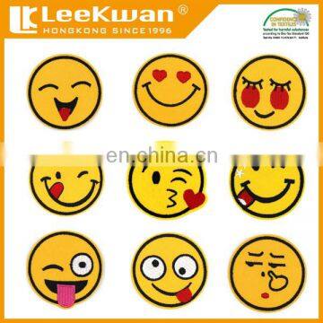 Face Emoji StickyPatch/ Custom Self-adhesive On Patch/ Embroidered Applique