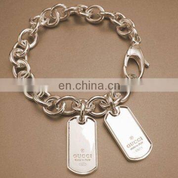 2014 fashionable customized gold blank dog tags with engraved