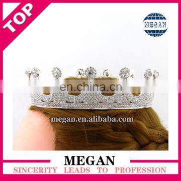 Bridal Wedding Prom Princess Rhinestone Crystal Circle Crown Manufacturers photo-4
