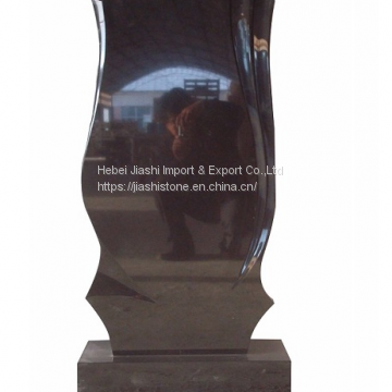 Shanxi Black Granite Tombstone Monument Design Factory in China photo-3
