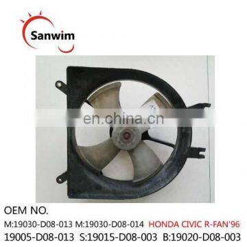 Fits HON-DA CIV-IC R-FAN'96 Radiator Cooling Fan OM 19005-D08-013 M:19030-D08-013/014 S:19015-D08-003 B:19020-D08-003