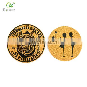 muticoulour  customized design Promotional cork coaster / high quality cup coaster / Wood coaster