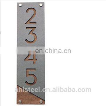 Cheap Metal Silver Color Door Number Panel For Home