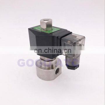 GOGOATC 0.5-70bar SS304 3/8 1/2 inch high pressure solenoid valve Orifice 10mm Normal open stainless 304 water wash pump valve