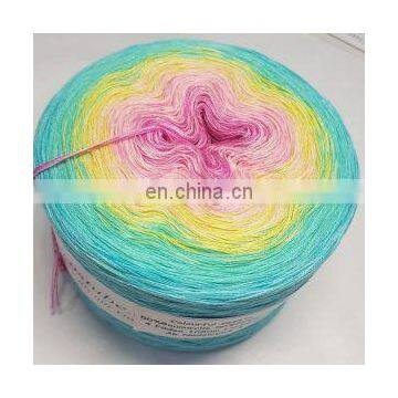 New 49%Polyester 26%Recycled Cotton 24%Acrylic 1%Wool Spray Dyeing Fancy Blended Knitting Yarn photo-4