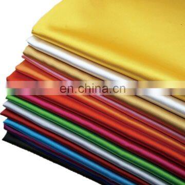 high quality 50D*75D twist yarn stretch shiny satin fabric for dress