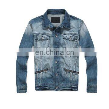 DiZNEW Men's Basic Varsity Jeans Denim Jacket photo-3