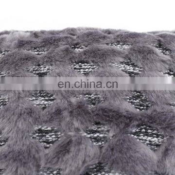 New Style Technology Dark Grey Jacquard Knitted Woven Decorative Cushion Cover photo-6