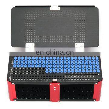 Factory Price Orthopedic Surgical Instrument Large Fragment Locking Screw Rack Medical Screw Box Surgical Sterilization Box