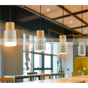 Simple design mordern Chandelier LED Pendant Light wood hanging lamp