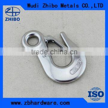 OEM manufacture stainless steel Eye pelican hook with safty latch