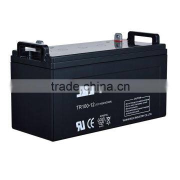 CE MSDS sealed AGM lead-acid 12v 100ah 10hr ups solar battery