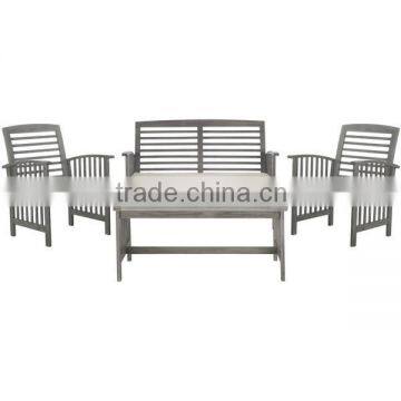 HOT TREND - grey wash color sofa set with cushions- new hot trend sofa - armchair bench table set