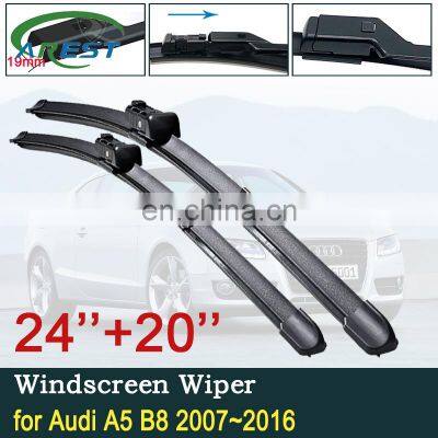 for Audi A5 B8 2007~2016 8T Car Wiper Blade Windscreen Windshield Wipers Car Accessories 2008 2009 2010 2011 2012 2013 2014 2015