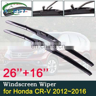 Car Wiper Blades for Honda CR-V RM1 RM3 RM4 2012 2013 2014 2015 2016 CRV Front Windscreen Windshield Wipers Stickers Accessories